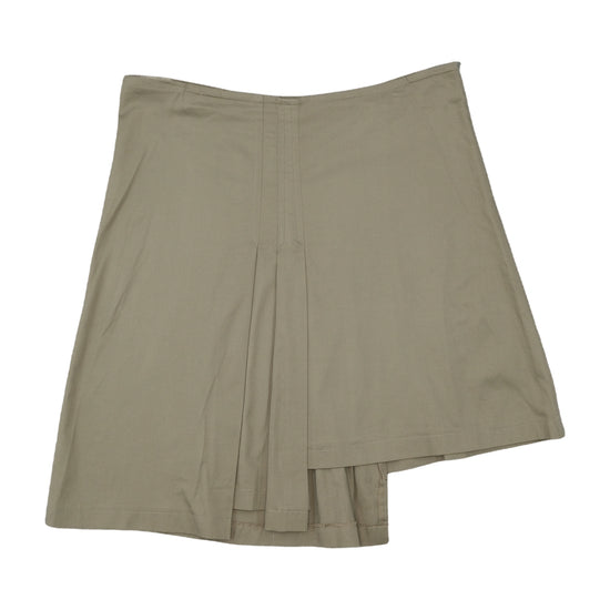 Specchio Side Woman A-Line Asymmetric Skirt Beige L