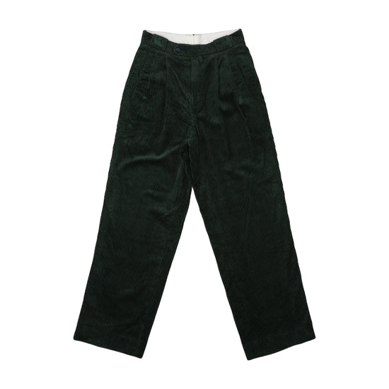 Old River Corduroy Pleated Wide-Leg Trousers S