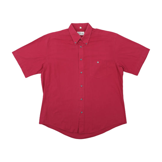 Black Tulip Exclusive Short Sleeve Shirt Deep Crimson Red L