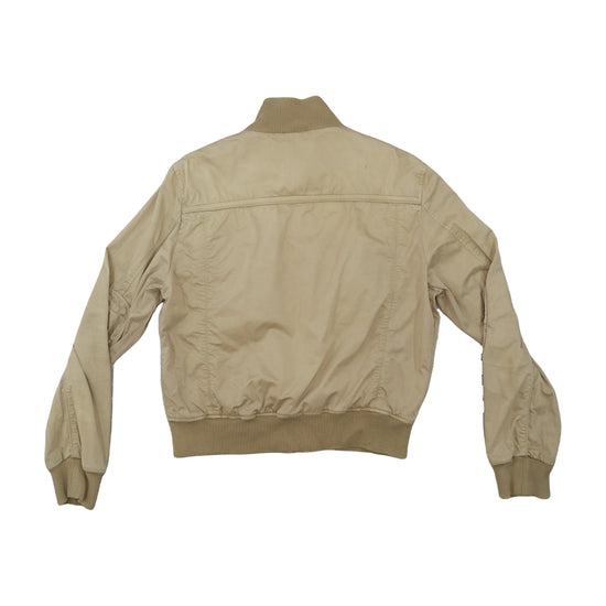 Vintage Travel Bomber Jacket Beige XL