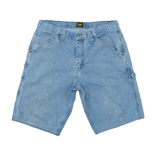 Lee Loose Fit Carpenter Denim Shorts Light Blue M
