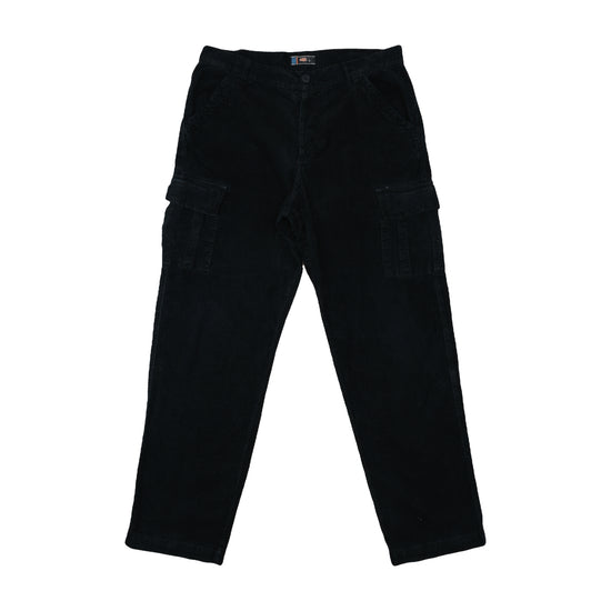 Clark Straight-Leg Corduroy Pants Black L