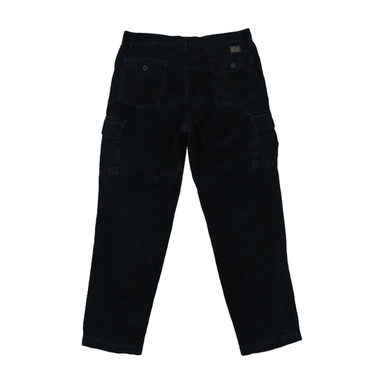 Clark Straight-Leg Corduroy Pants Black L