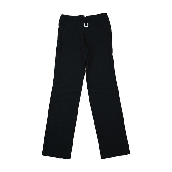 Clockhouse Pinstripe Trousers Black Silver XS