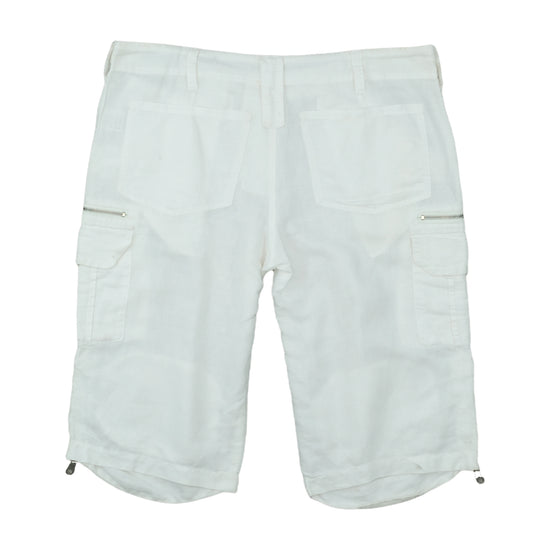 Enos Jeans Linen Cargo Shorts Off-White XL