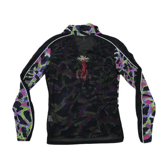 GIAnetta Abstract Animal Print Blouse Multicolor M