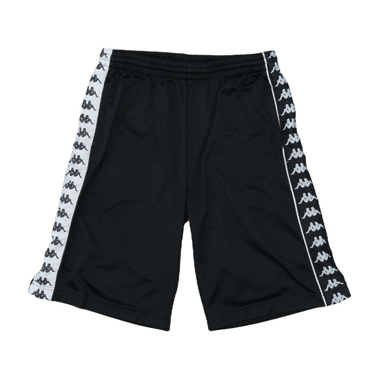 Kappa Banda Shorts Black White Tape XXS