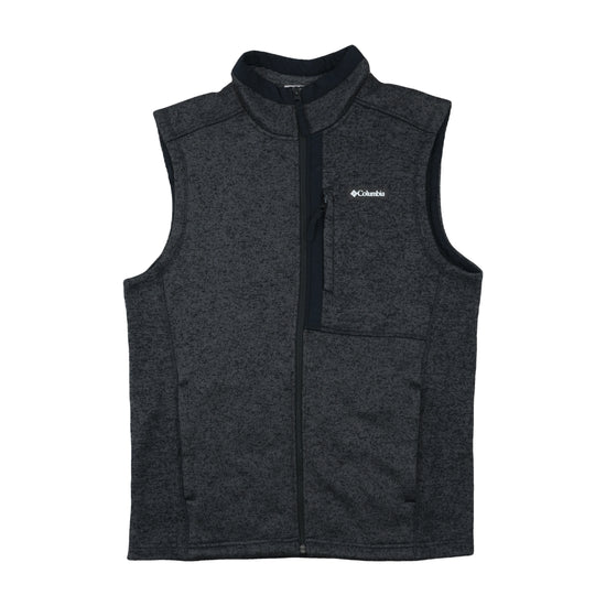 Columbia Fleece Vest Heather Charcoal Gray S
