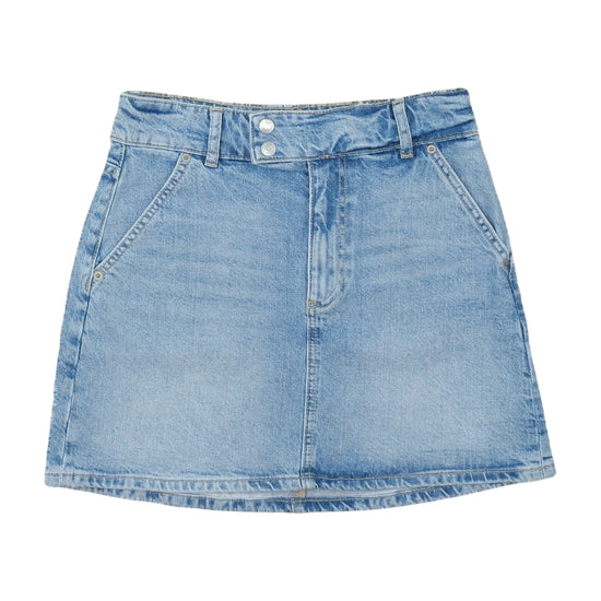 Clockhouse Mid Waist Denim Mini Skirt Light Blue XS