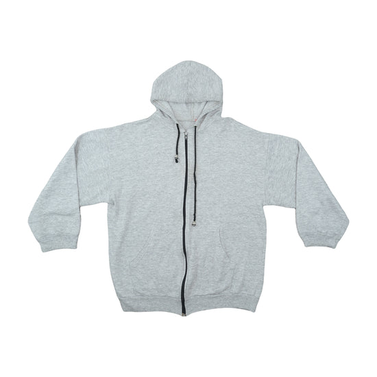 Vintage Zip-Up Hoodie Heather Gray S