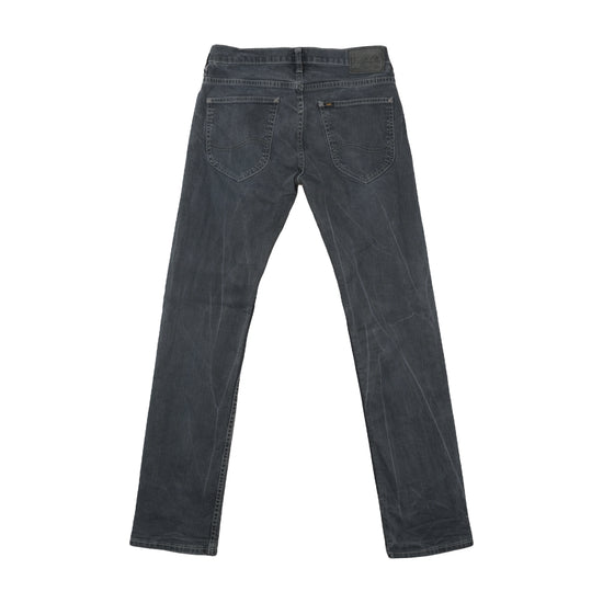 Lee Slim Straight Jeans Washed Charcoal Grey