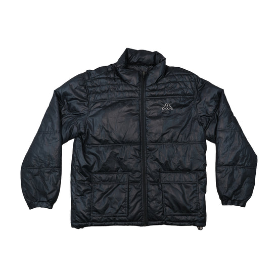 Kappa Puffer Jacket Glossy Black 2XL