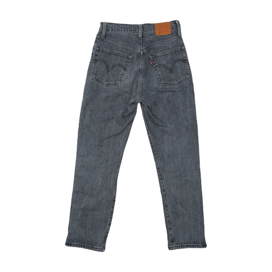 Levi's 501 Straight Jeans Washed Charcoal Grey XXS