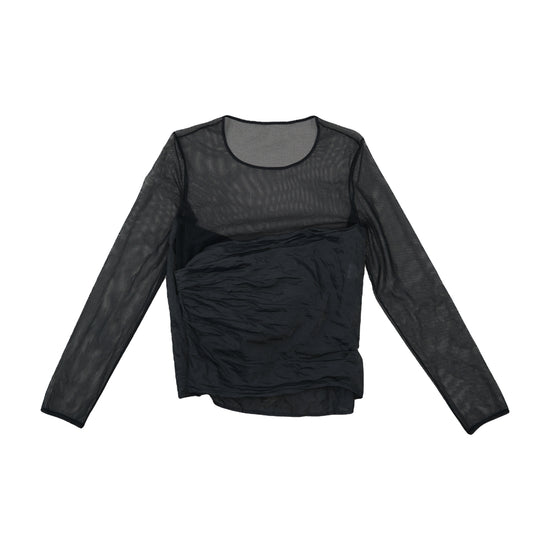 Natan Edouard Vermeulen Mesh Blouse Black