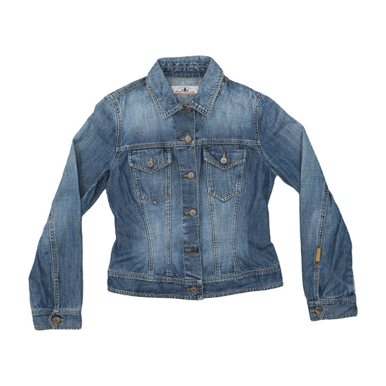 Fornarina Sprinkle Denim Jacket Medium Stonewash Blue M