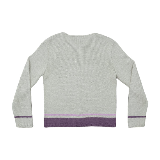 Caroline Biss Striped Cardigan Light Heather Grey S
