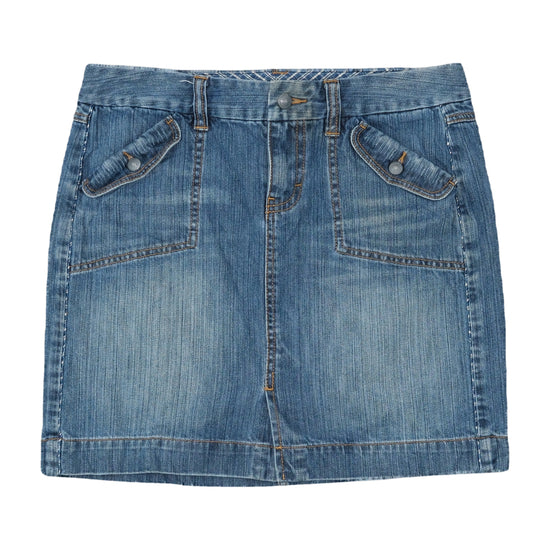 Tommy Hilfiger Denim Mini Skirt Medium Wash Blue L