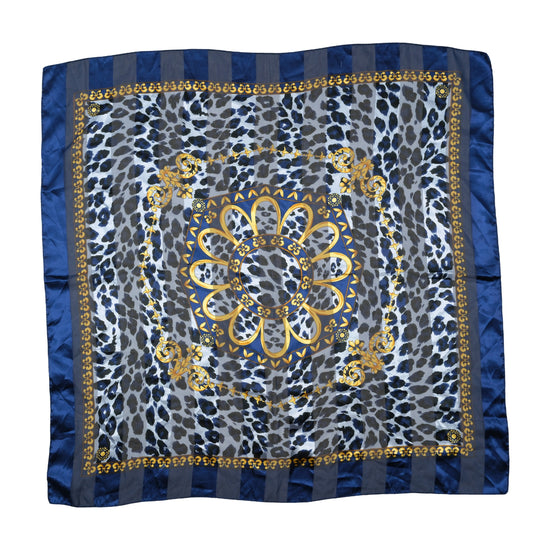 Vintage Navy Scarf 1990s One Size