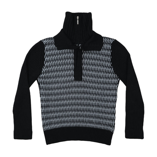 Revor Half-Zip Turtleneck Sweater Black