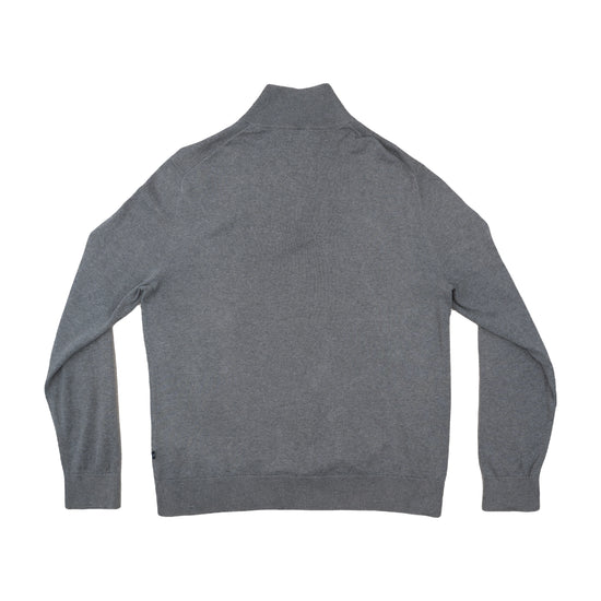 Nautica Quarter-Zip Sweater Heather Gray M