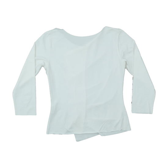 Cora Kemperman Blouse Asymmetric Ruched White L