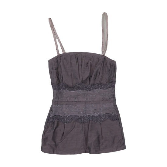Siste's Camisole Lace Trim Mauve Gray