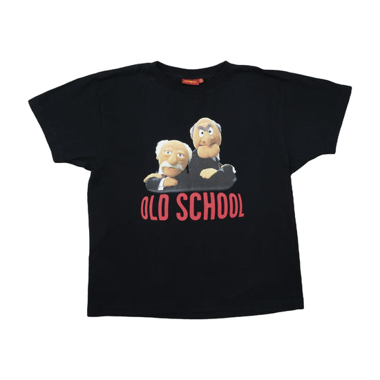 The Muppets Statler & Waldorf Old School Graphic Tee Black L