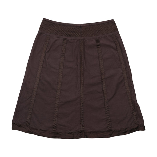 Pennyblack Corduroy A-Line Midi Skirt Brown