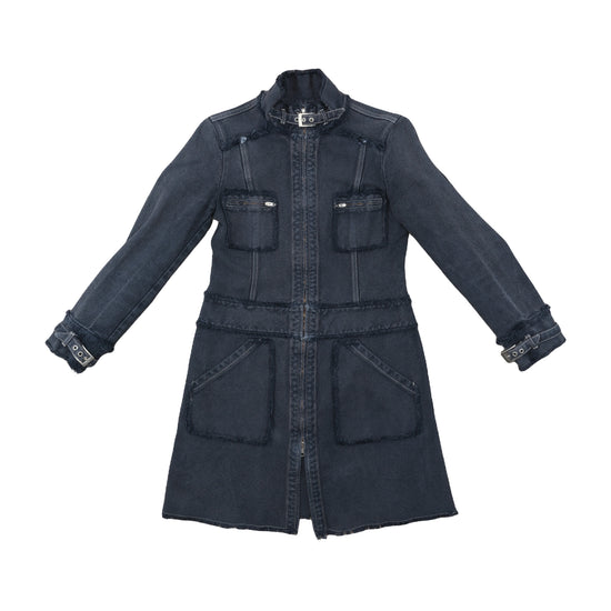 MAX&Co. Active Cotton Utility Coat Charcoal Gray M