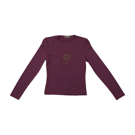 PHARD Long Sleeve Graphic T-Shirt Purple