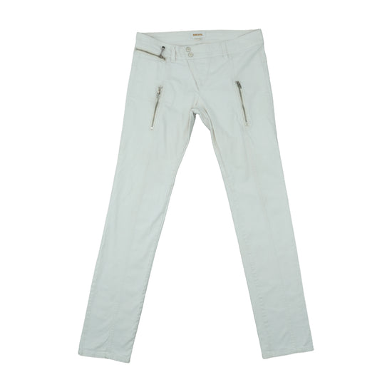 Diesel Slim Moto Pants Off-White L
