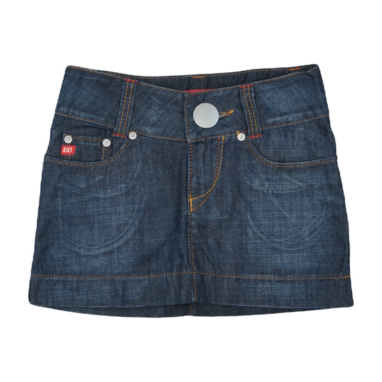 Miss Sixty Denim Mini Skirt Dark Indigo Blue L