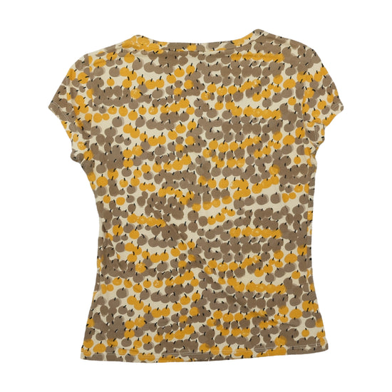 Weekend MaxMara Printed T-Shirt Yellow Fruit Print S