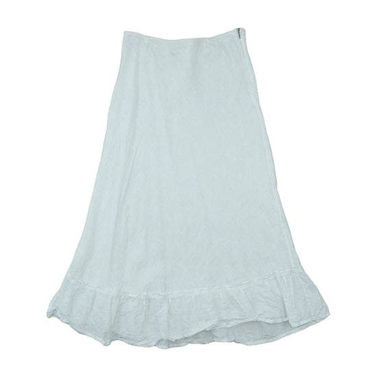 Marina D'Este Linen Maxi Skirt White XS