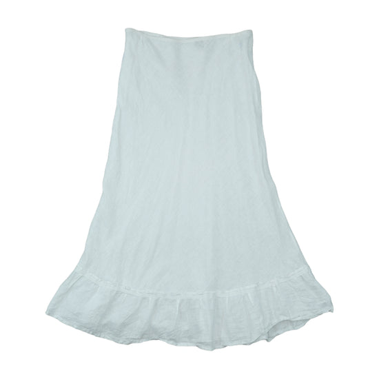 Marina D'Este Linen Maxi Skirt White XS