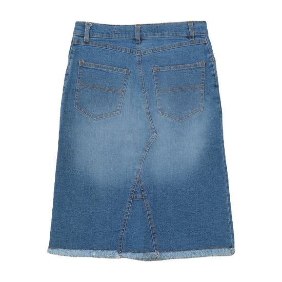 Essenza Strength Clothing Denim Midi Skirt Blue XS