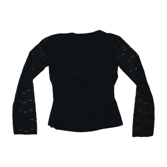 Sophyline Paris Lace Sleeve Blouse Black
