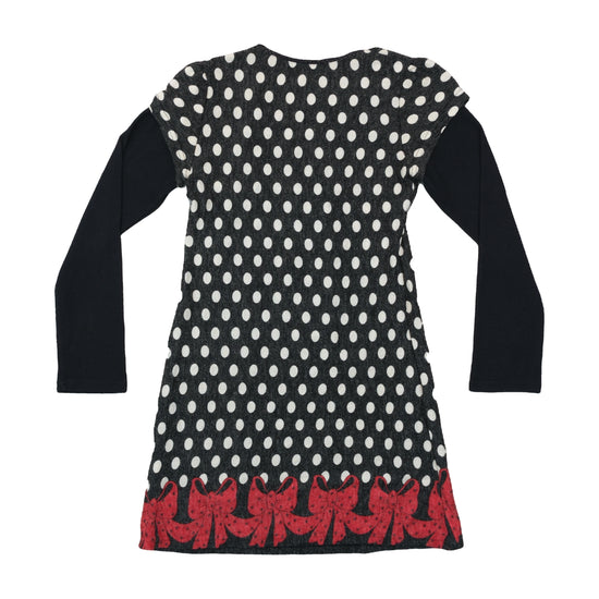 EVIMA Knit Dress Polka Dot Black M