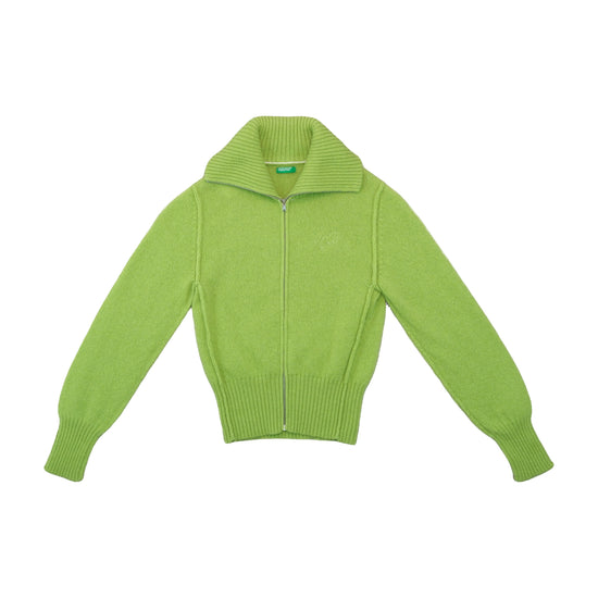 United Colors of Benetton Zip Cardigan Lime Green M