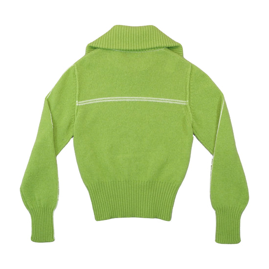 United Colors of Benetton Zip Cardigan Lime Green M