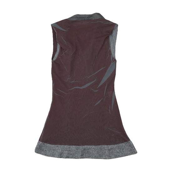 Siste's Tank Top Boho Border Print Brown S