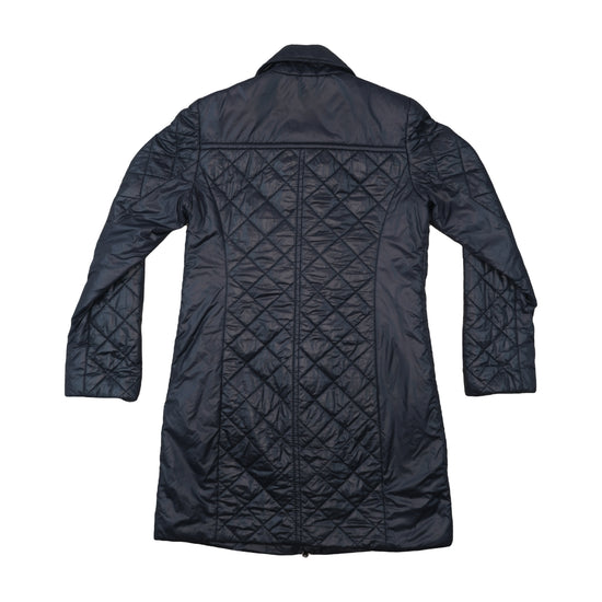 Ice Iceberg Quilted Long Coat Navy
