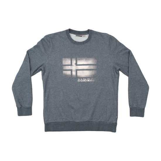 Napapijri Geographic Sweatshirt Heather Charcoal Grey M