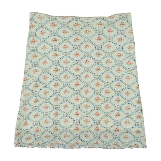 Kookaï Vintage Mini Skirt Floral Print White M