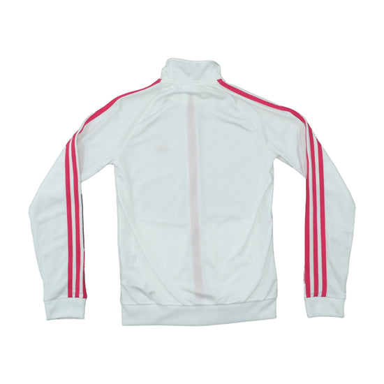 Adidas Track Jacket Three-Stripe White Pink XS