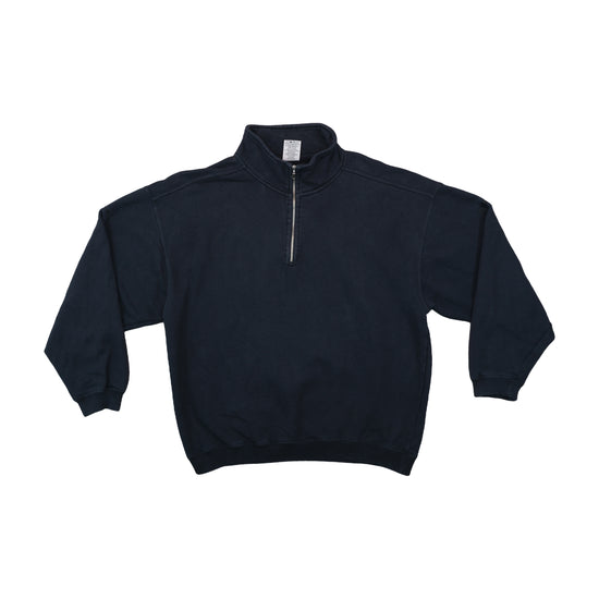 Cozy Creek Casuals Quarter-Zip Sweatshirt Navy XL