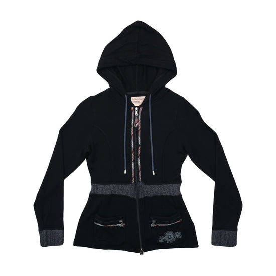 Marlboro Classics Zip Hoodie Peplum Black L