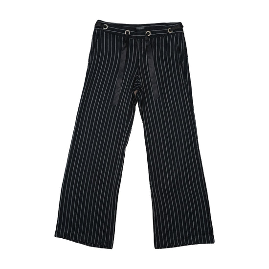 Mexx Wide-Leg Pinstripe Pants Black L