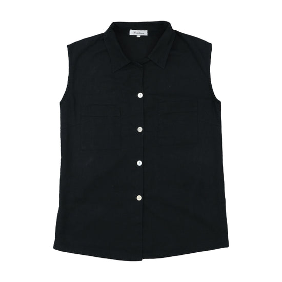 Bettina Sleeveless Blouse Black M