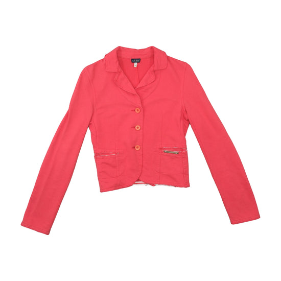 Armani Jeans Cropped Blazer Coral Pink M
